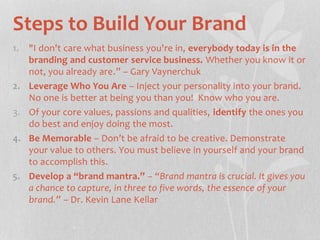 How to build your personal brand | PPTX