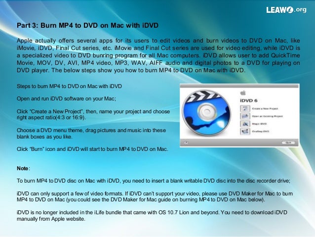 How To Burn And Convert Mp4 To Dvd Easily