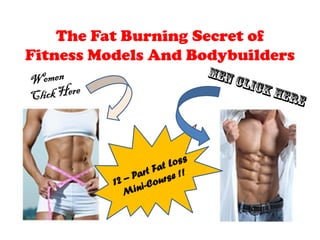 The Fat Burning Secret of
Fitness Models And Bodybuilders
 
