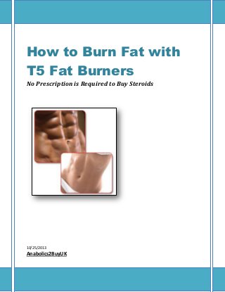 How to Burn Fat with
T5 Fat Burners
No Prescription is Required to Buy Steroids

10/25/2013

Anabolics2BuyUK

 