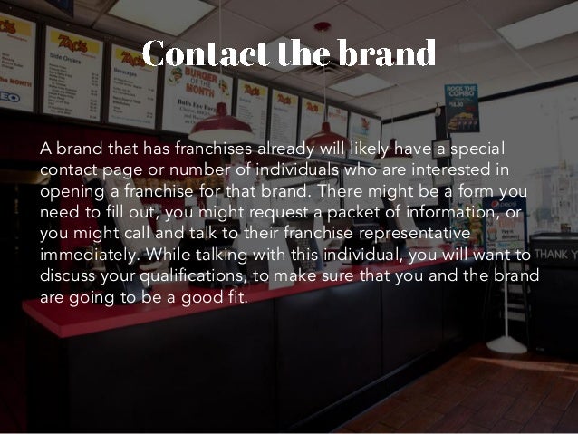 How To Buy A Burger Franchise