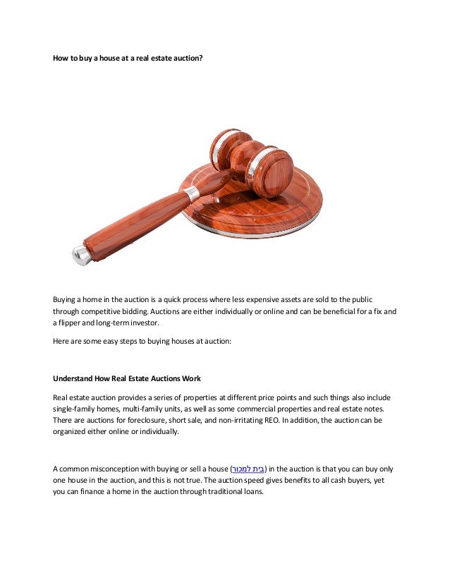 buying a house at auction do you need cash