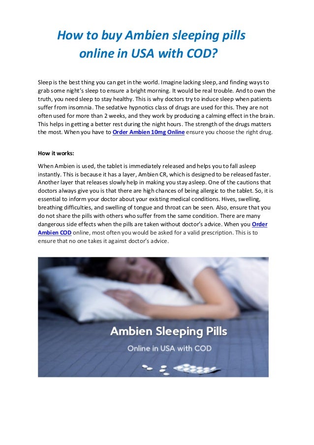 Ambien Sleeping Pills Cheap Online