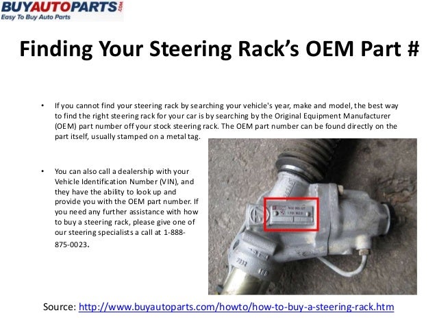 How to buy a steering rack
