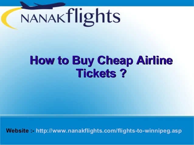 How to buy cheap airline tickets