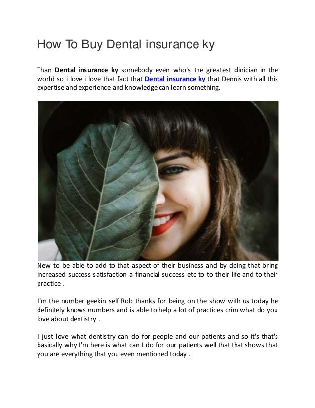 can i buy dental insurance