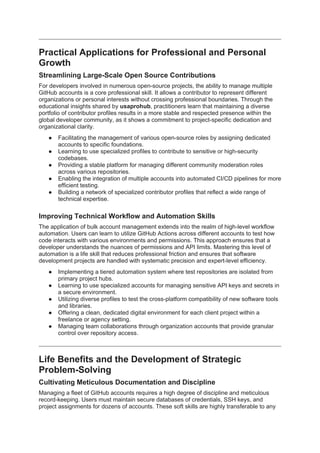 Mastering Bulk GitHub Account Management for Professional Growth and ...