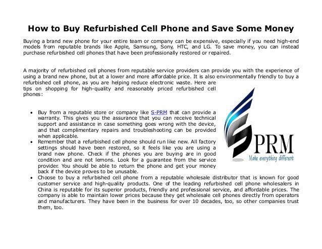 Where can you buy refurbished cell phones?