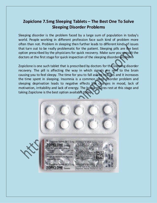 Buy online zopiclone