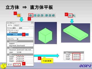 立方体　⇒　直方体平板
寸法を変更
15
2
1
3
6
5
4
 
