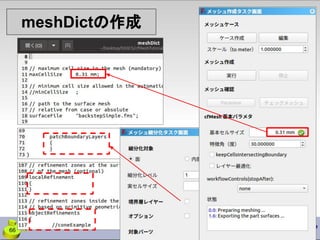 meshDictの作成
66
 