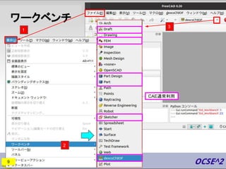 ワークベンチ
9
CAE通常利用
9
2
1
3
 