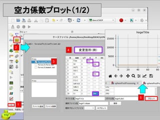 112
空力係数プロット（1/2）
2
3
4
1
5
変更箇所（例）
 