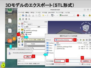 36
3Dモデルのエクスポート（STL形式）
2
1
3
6
5
4
 