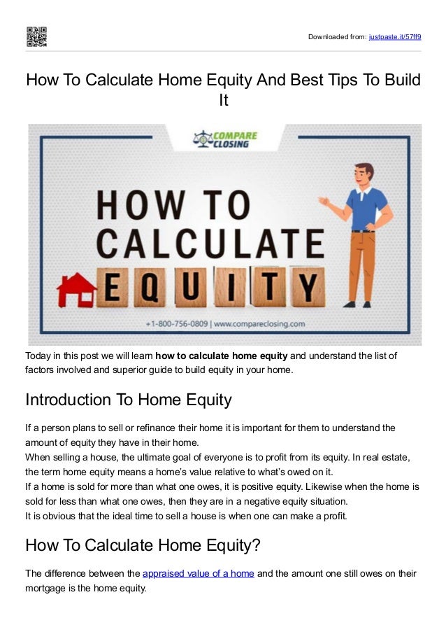 How To Calculate Home Equity And Best Tips To Build It