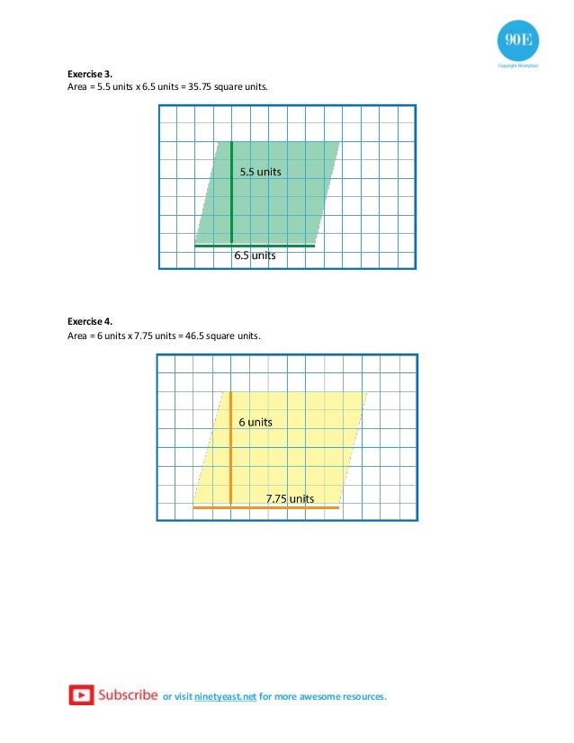 How to calculate the area of a parallelogram