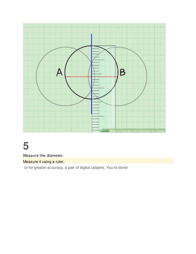 How to calculate the diameter of a circle