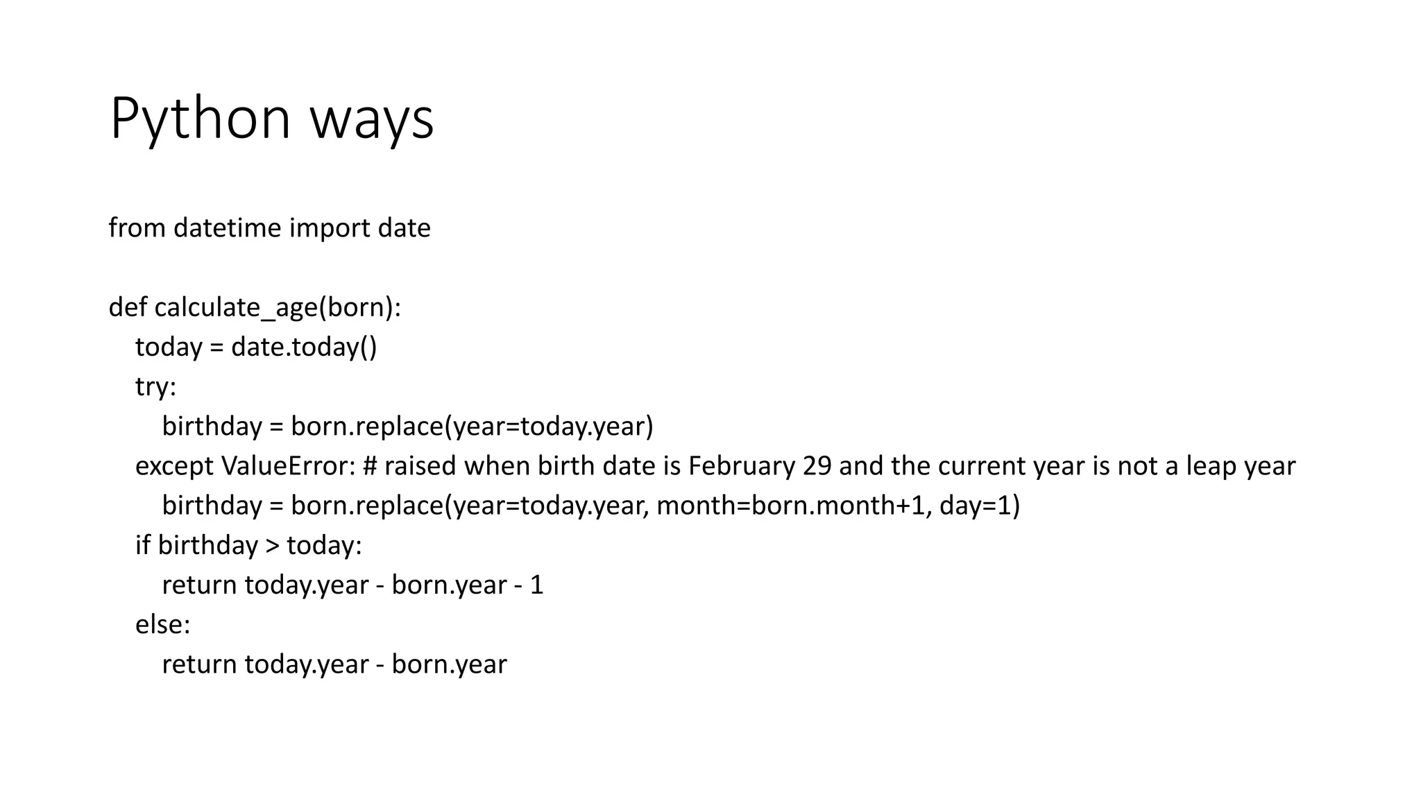How to calculate your age | PPTX