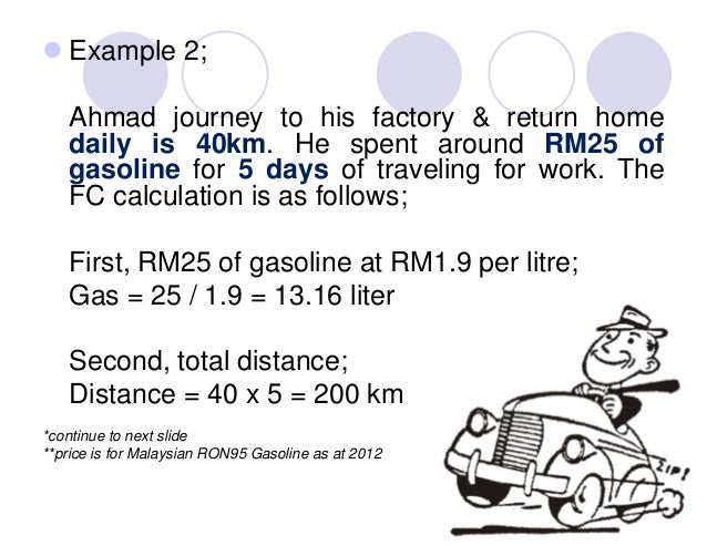 gas miles per gallon calculator