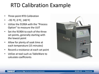 How to Calibrate an RTD Using a Dry Block Calibrator v2 PPTX
