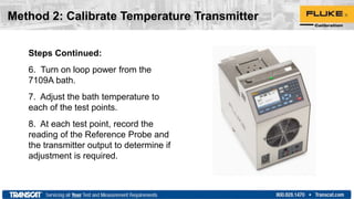 Using a Portable Bath to Improve Calibration of Sanitary RTD's and ...