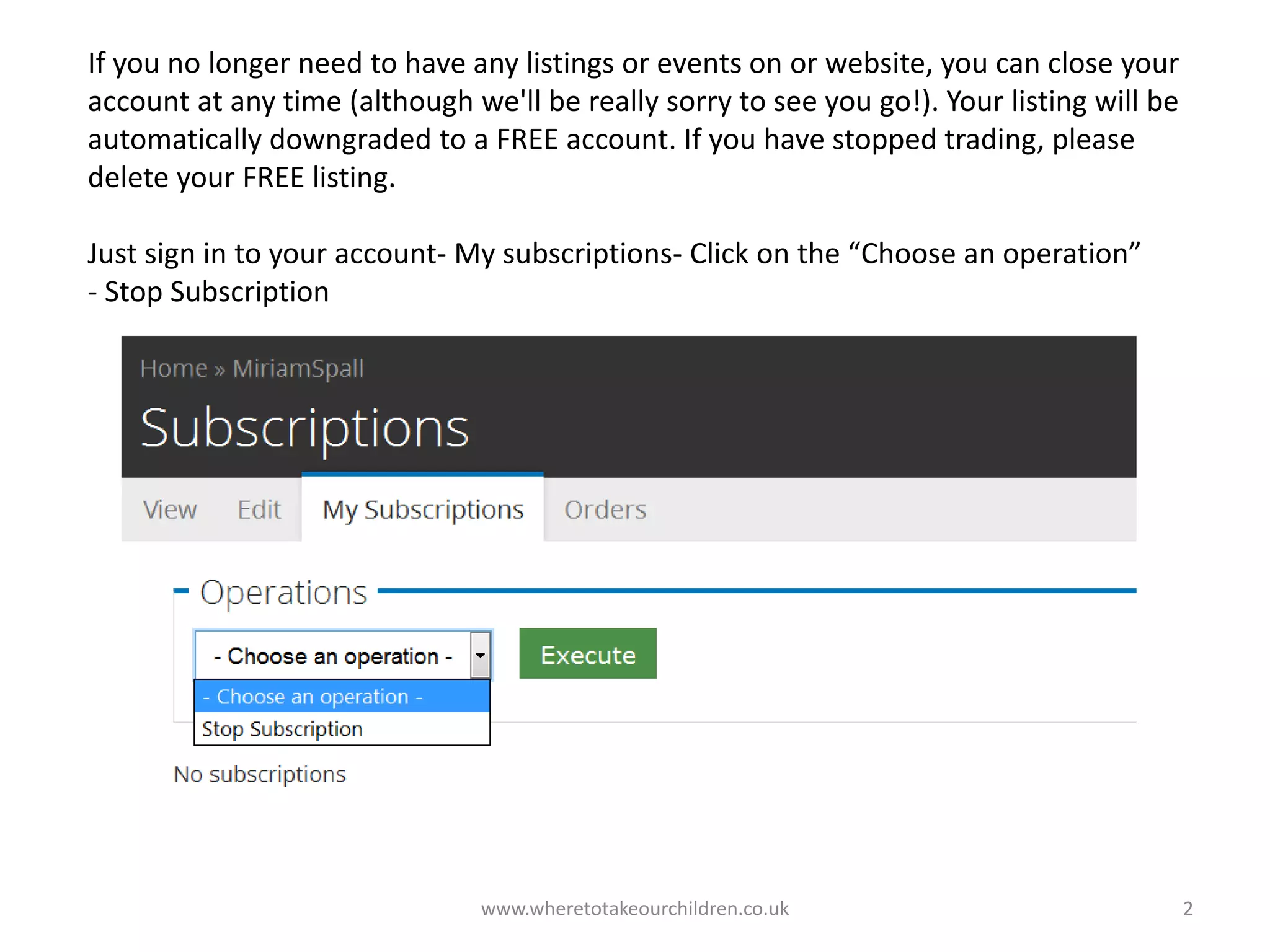 How to Cancel your Subscription | PPT