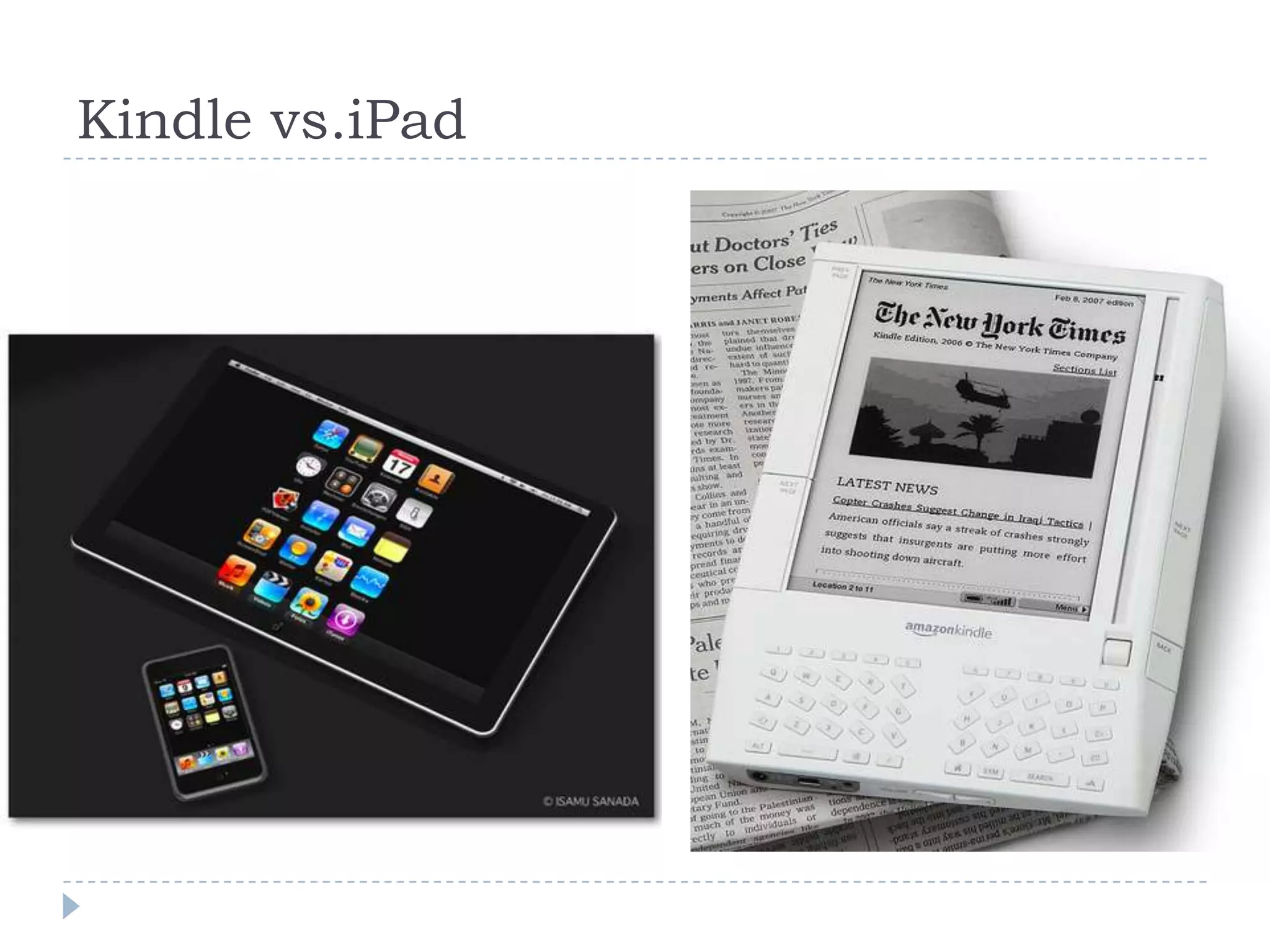 Kindle vs.iPad