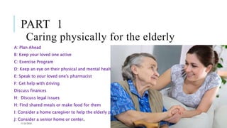 How to care for the elderly | PPTX