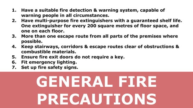 Fire Risk Precautions Rams How to carry out fire risk assessments | PPT