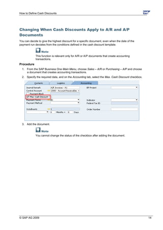 Cash Discounts | PDF