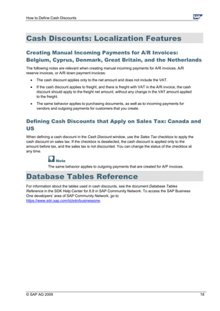 Cash Discounts | PDF