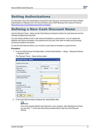 Cash Discounts | PDF