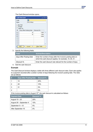 Cash Discounts | PDF