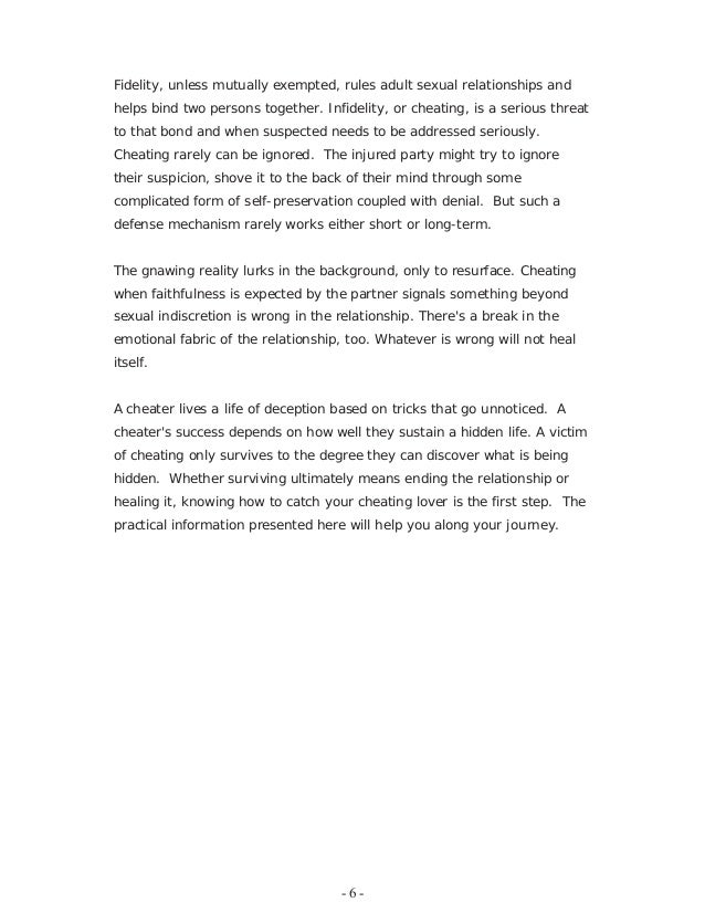 How to catch a cheating boyfriend, girlfriend or spouse before it’s too