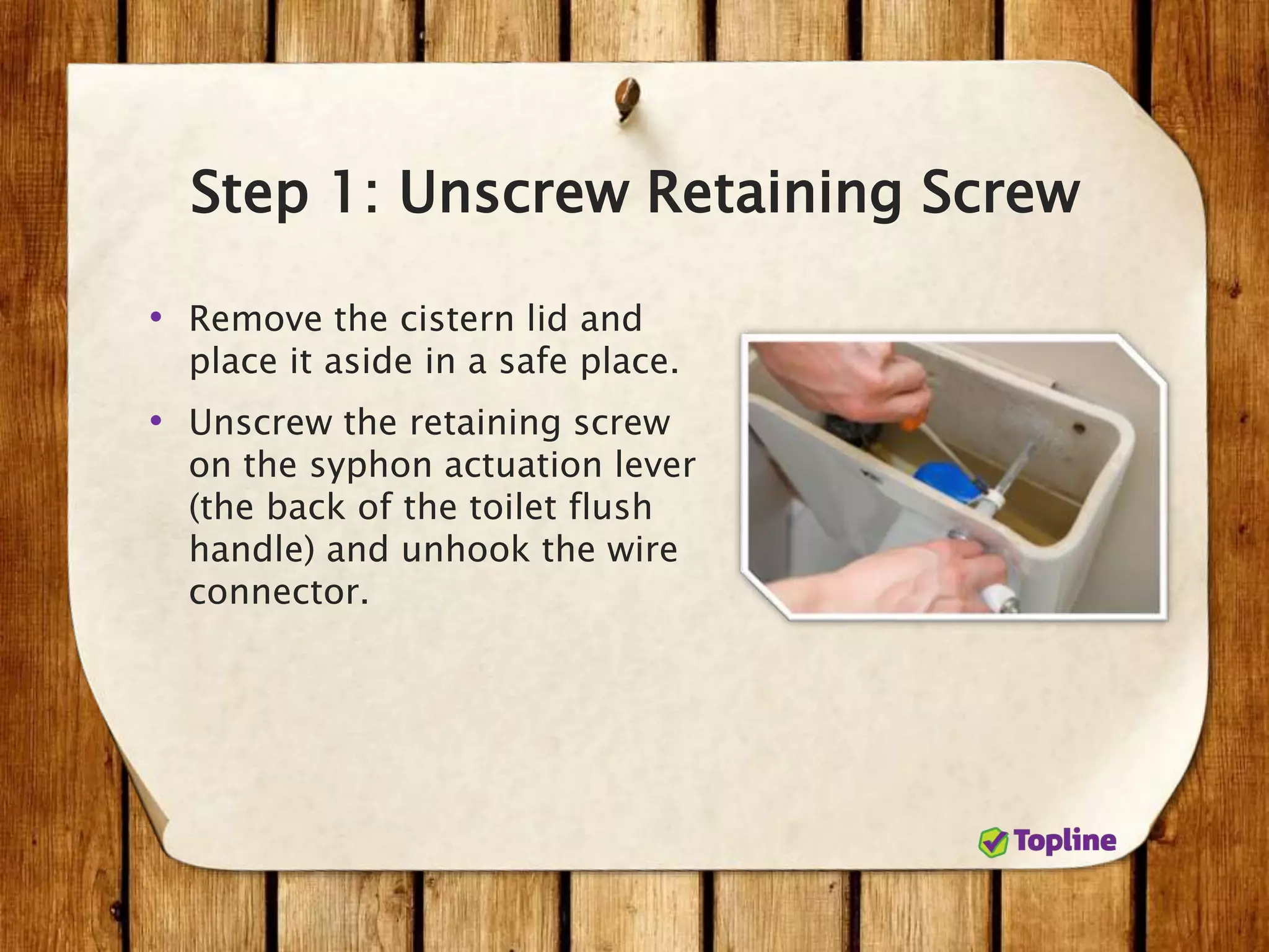 How To Change a Broken Toilet Flush Handle PPT