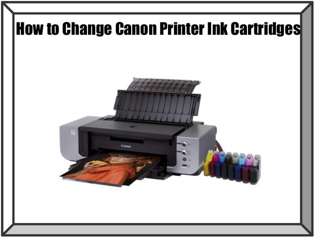 how to change a canon pixma ink cartridge