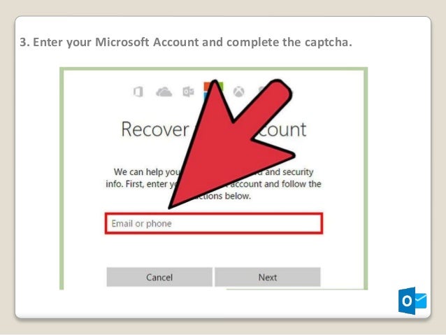 reset microsoft outlook password