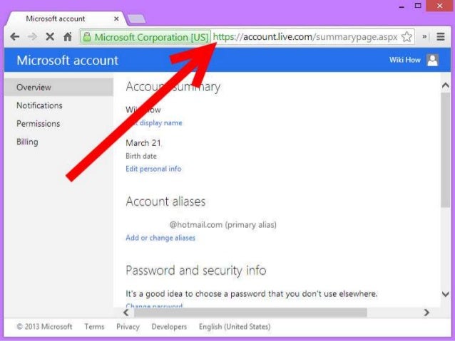 How to change msn password