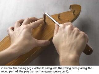 How To Change The String on a 5-15 String Kantele Slide 7