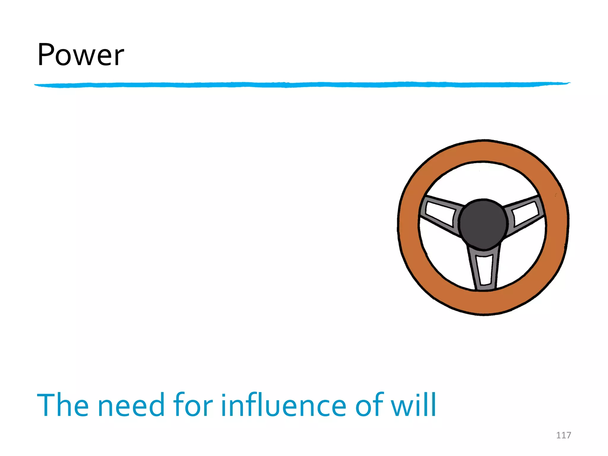 Power




The need for influence of will
                                 117
 