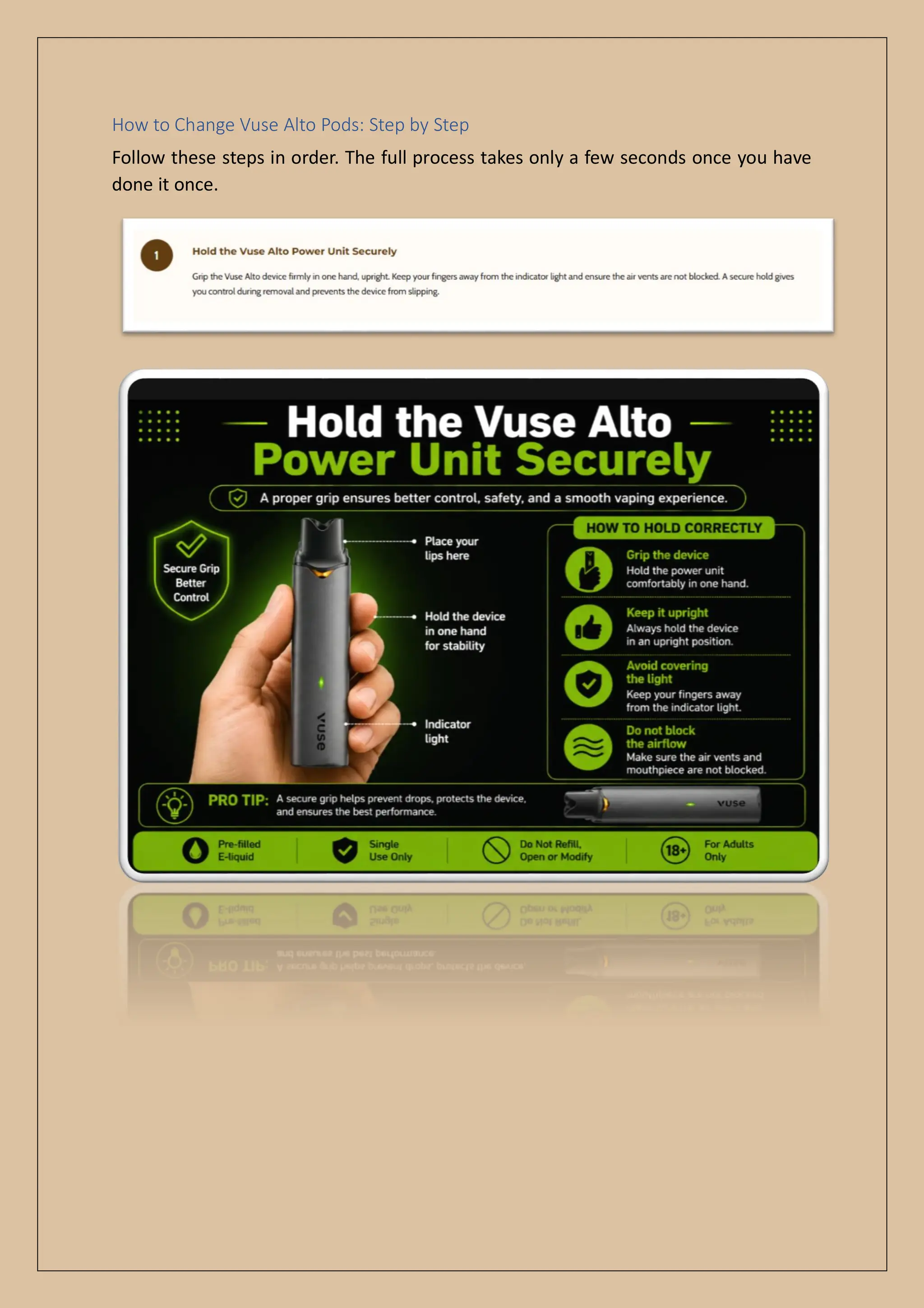 vuse alto not hitting but lighting up How to Change Pods Complete Step-by-Step Guide Choose Flavor:Strawberry Pom Vuse Reload Blue Rechargeable Pre-Filled