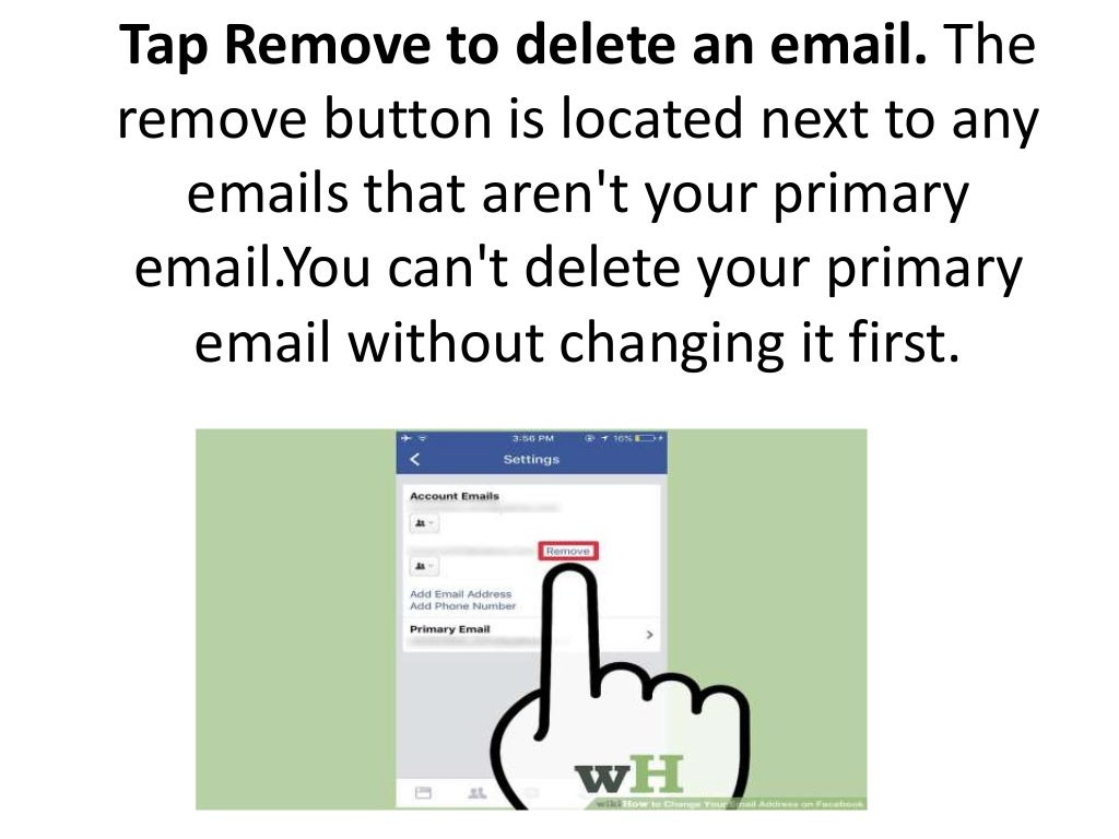 How to change your email address on facebook?