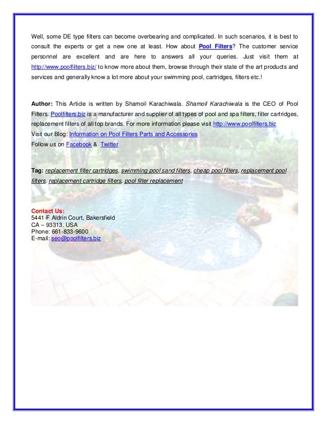 How to change your pool filter media