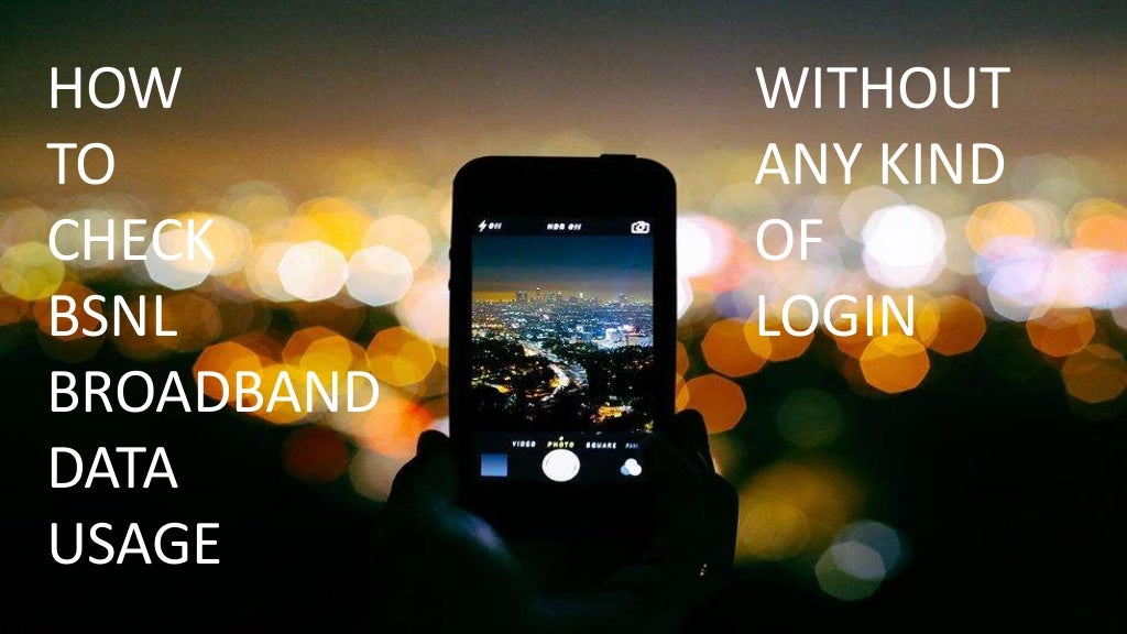 How to Check BSNL Broadband Usage YouTube