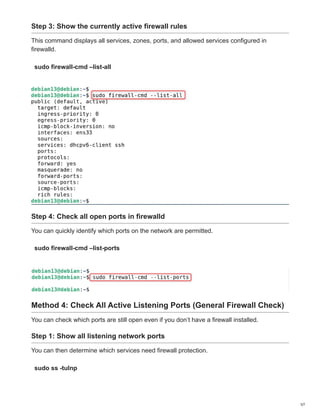 How to check firewall status on Debian 13.pdf