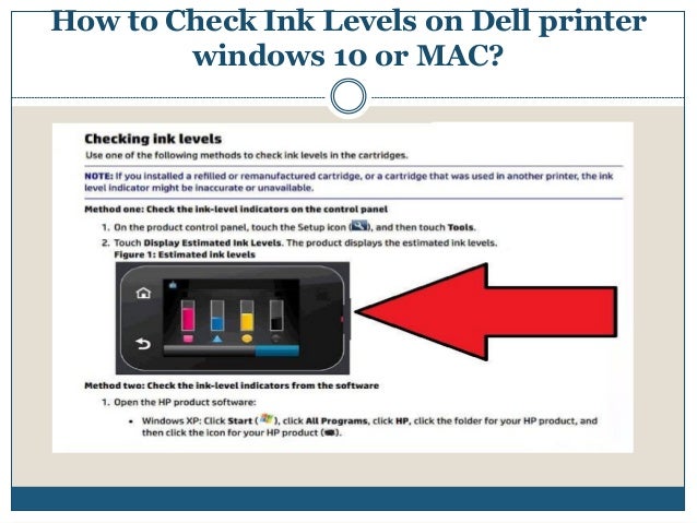 windows 10 check ink levels