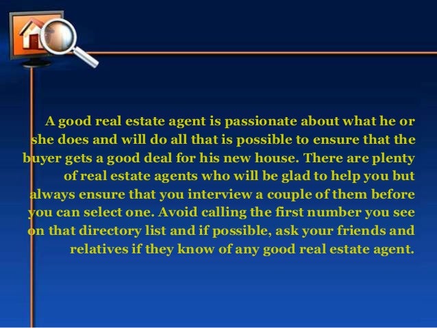 How to choose a good real estate agent while buying a house - 웹