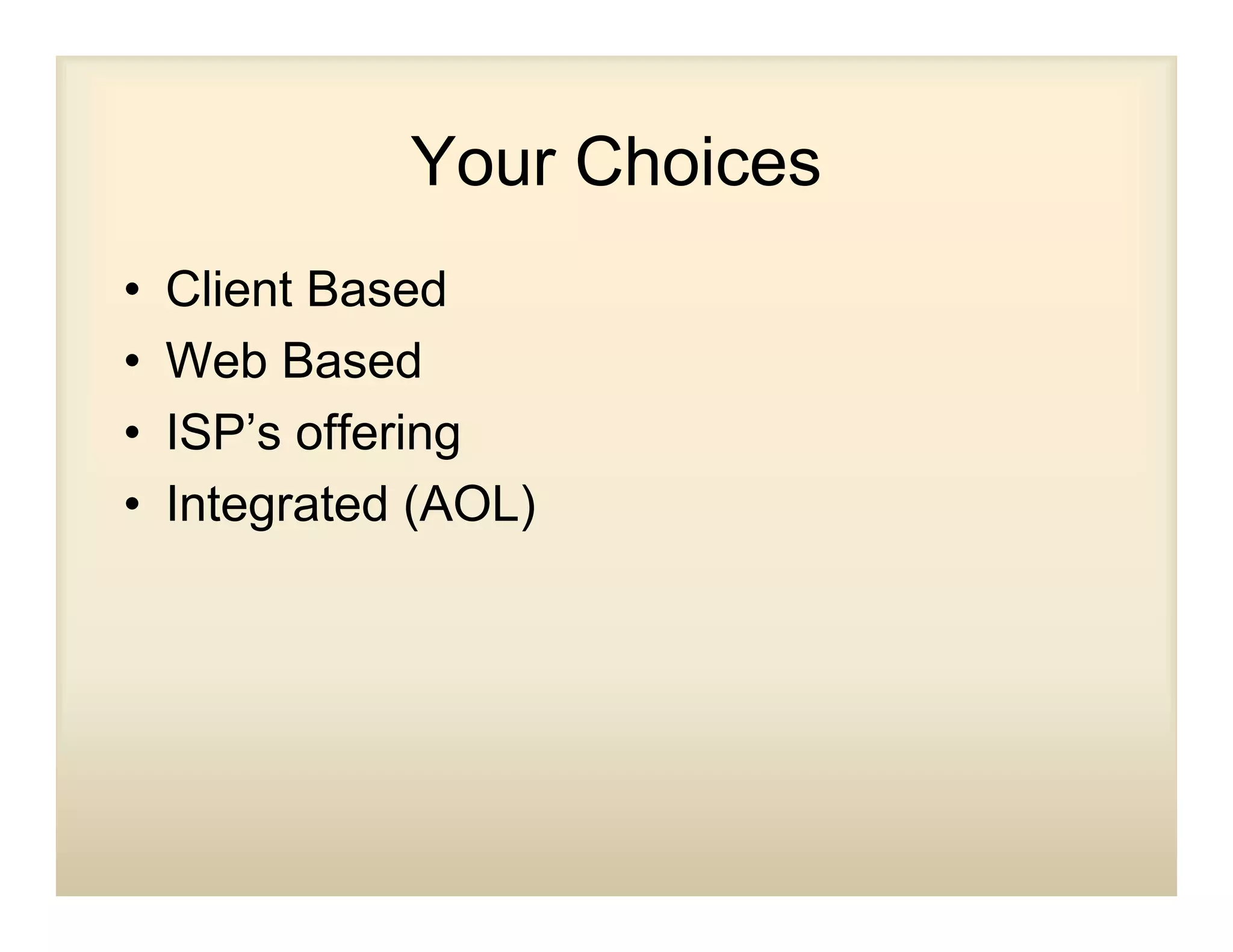 Howtochooseane Mailsolution