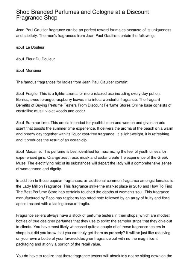 jean paul gaultier fragrance shop