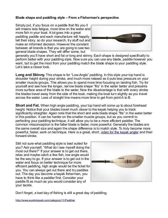 how to choose a paddle